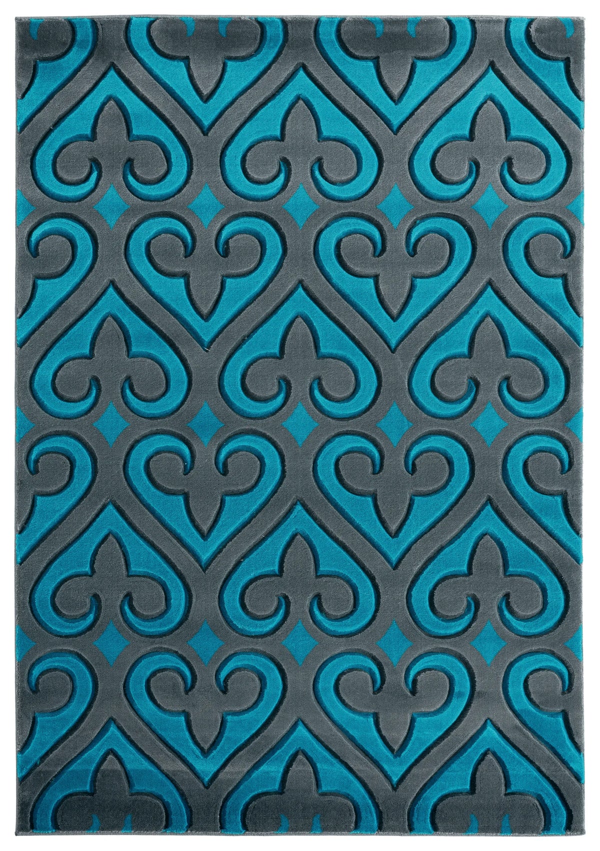 United Weavers Bristol Heartland Turquoise Rug - front view
