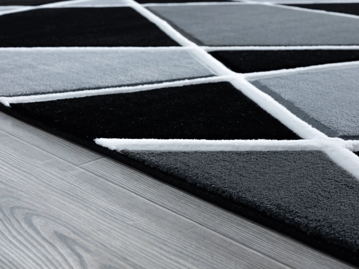United Weavers Bristol Kanza Grey Rug - pile height detail
