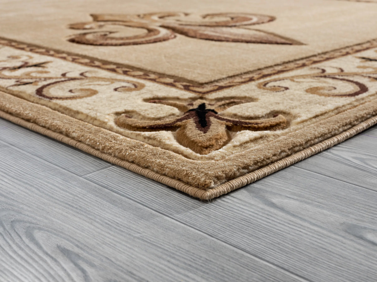 United Weavers Bristol Lilium Beige Rug - angle view