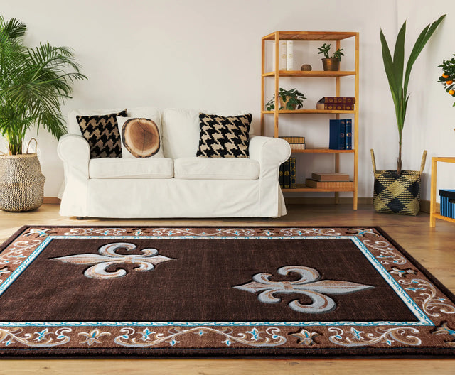 United Weavers Bristol Lilium Brown Rug - room scene