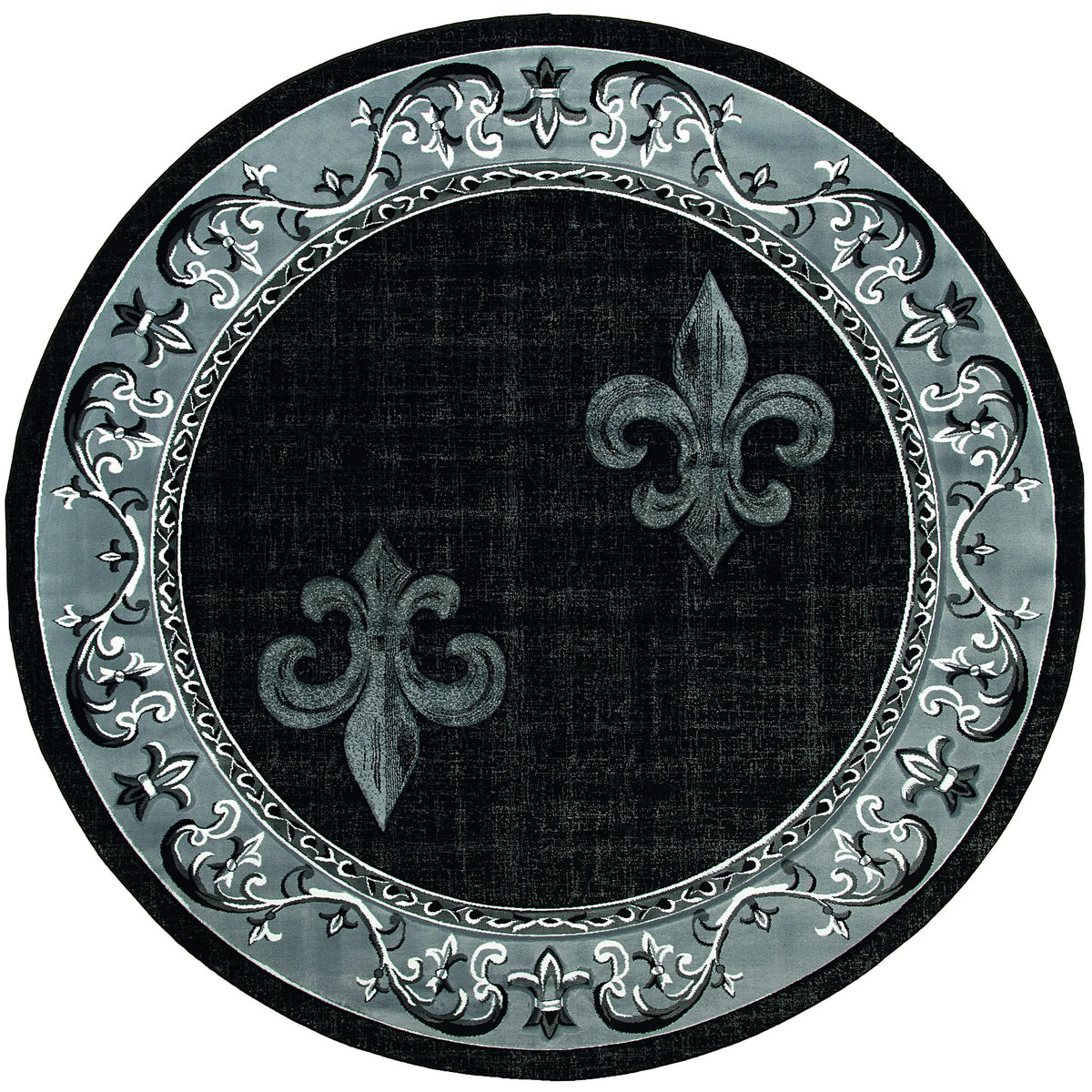 United Weavers Bristol Lilium Grey Rug - round front view