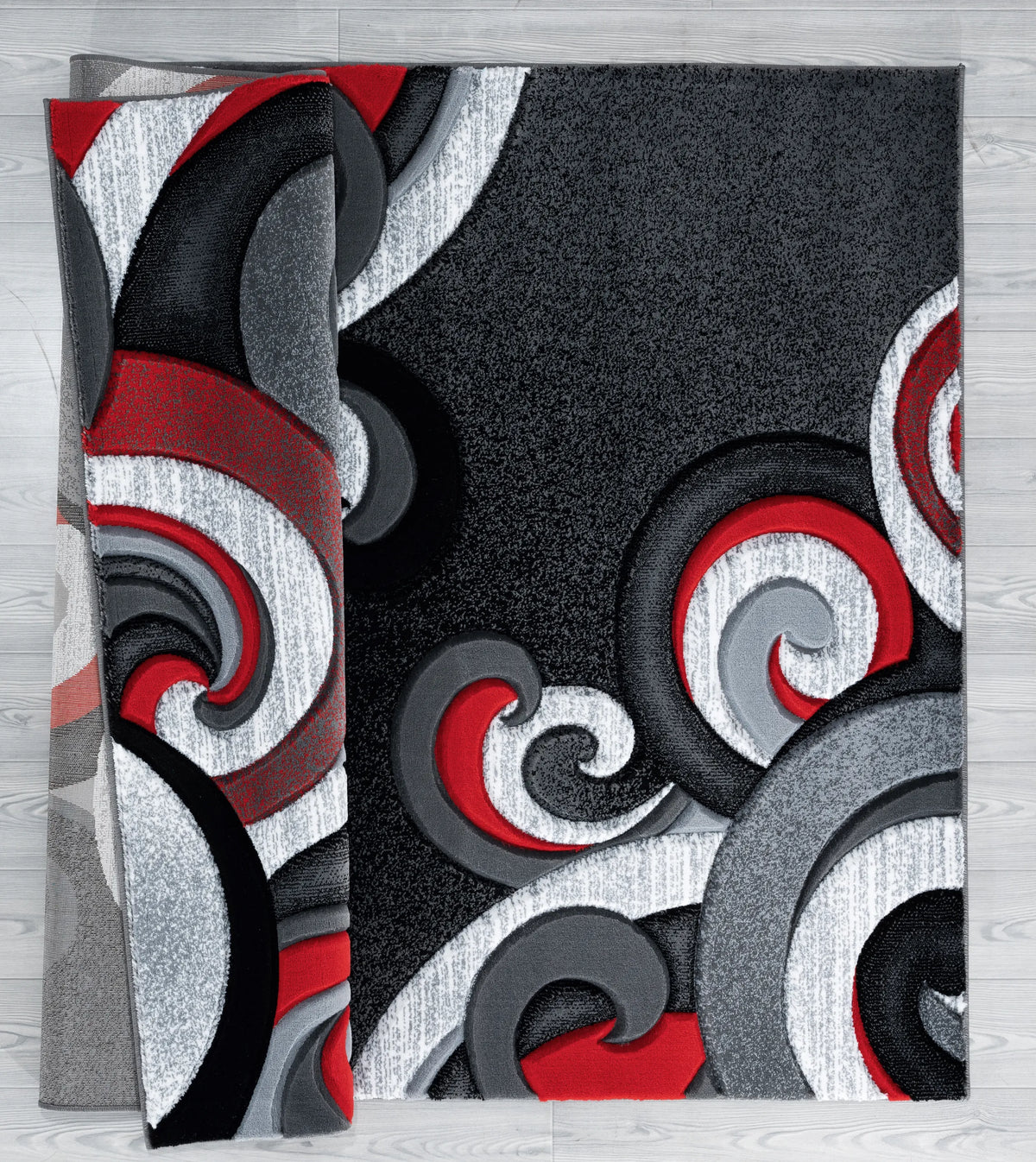 United Weavers Bristol Rhiannon Red Rug - backing detail