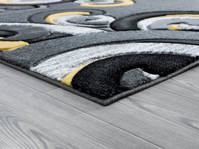 United Weavers Bristol Rhiannon Yellow Rug - angle view