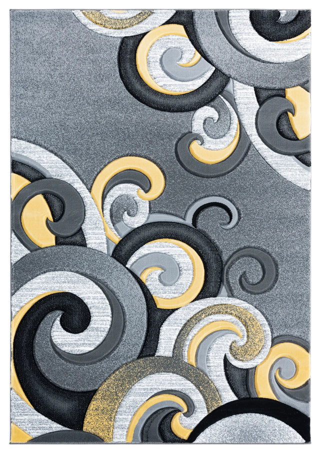 United Weavers Bristol Rhiannon Yellow Rug - front view