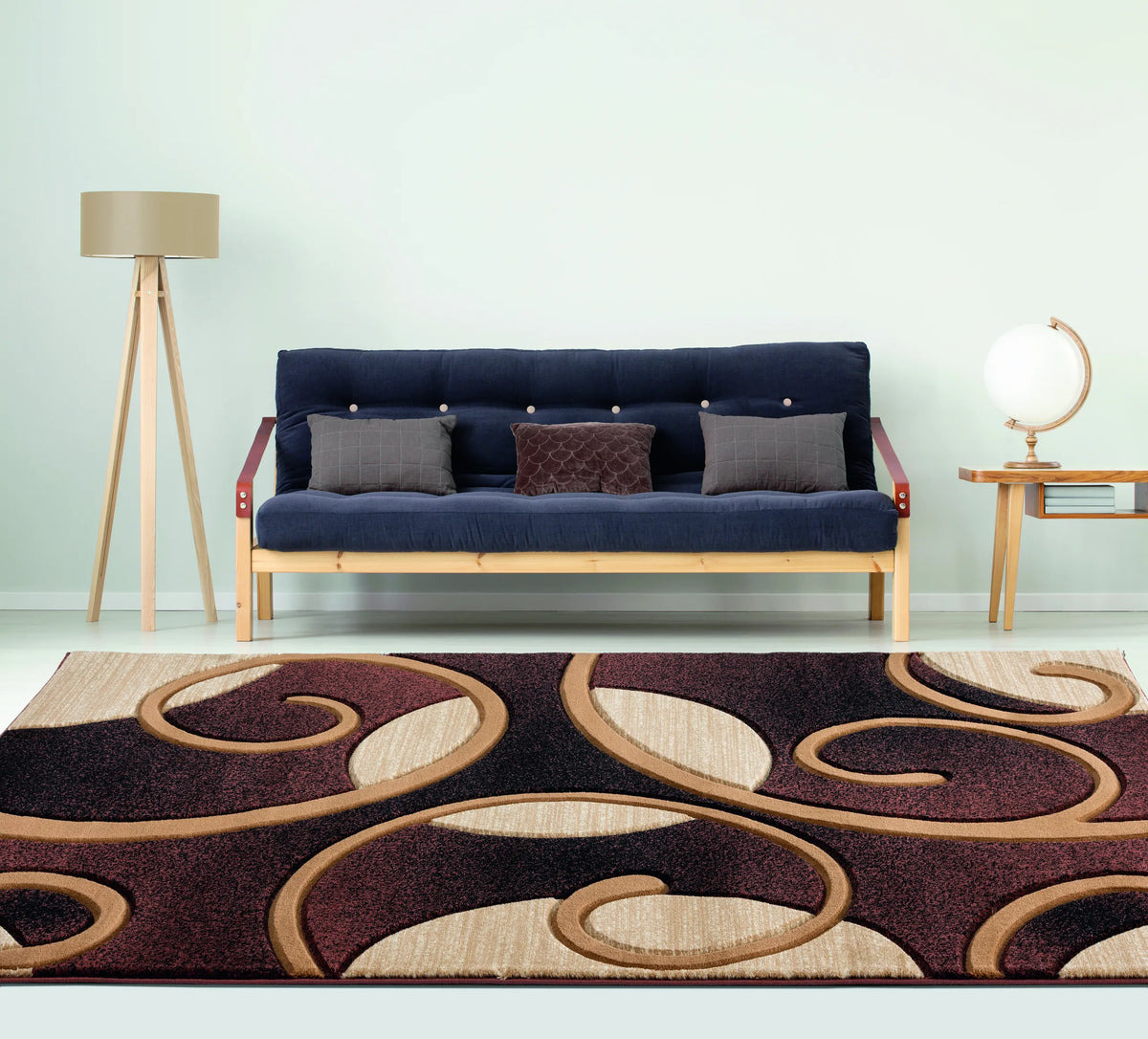 United Weavers Bristol Riley Brown Rug - room scene
