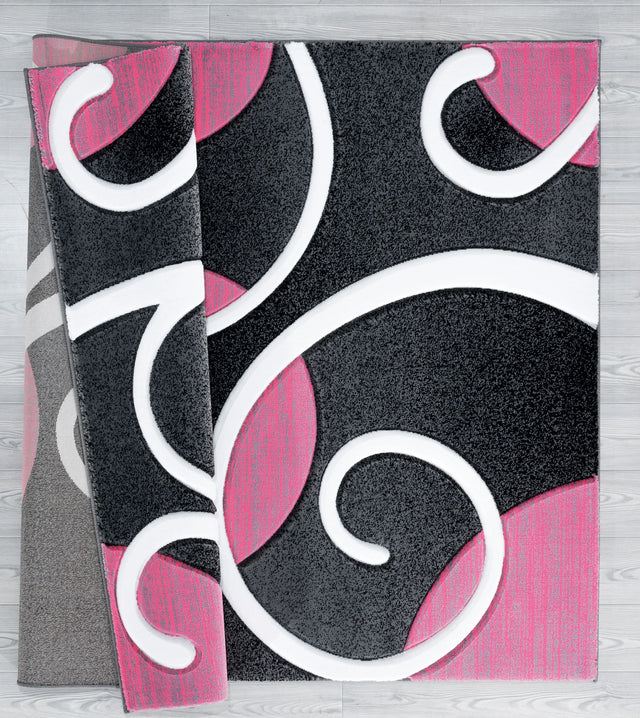 United Weavers Bristol Riley Pink Rug - backing detail