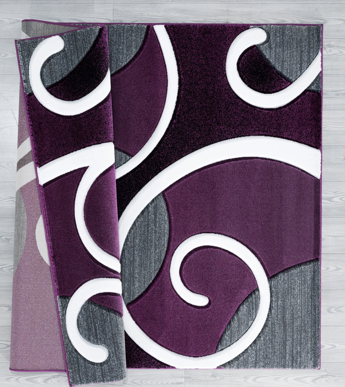United Weavers Bristol Riley Plum Rug - backing detail