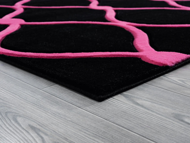 United Weavers Bristol Rodanthe Pink Rug - angle view
