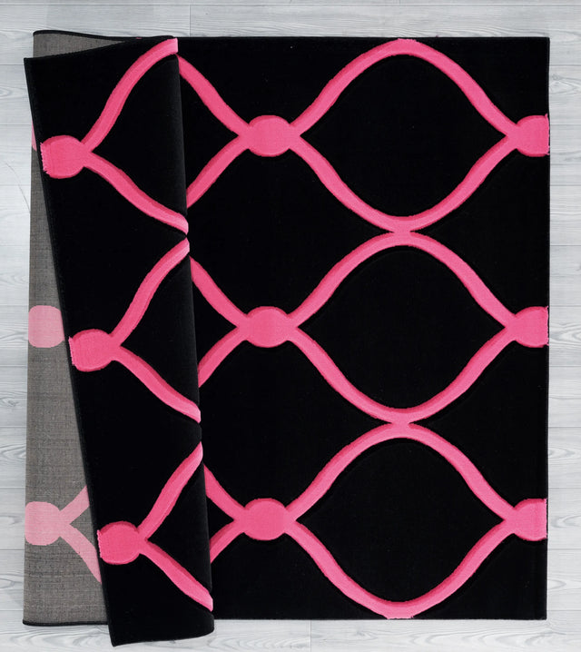 United Weavers Bristol Rodanthe Pink Rug - backing detail