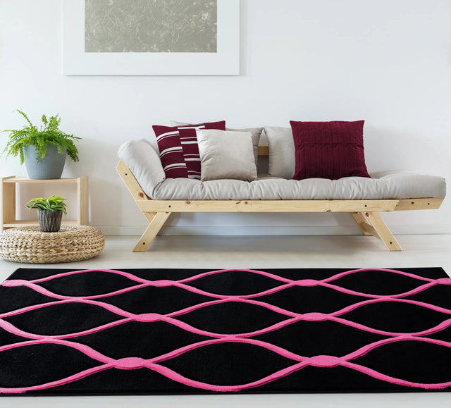 United Weavers Bristol Rodanthe Pink Rug - room scene