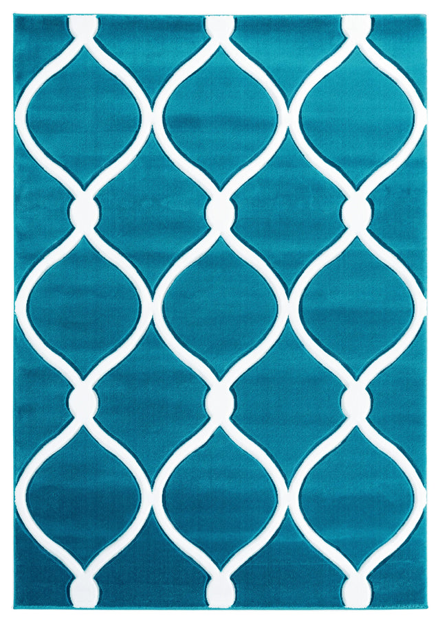 United Weavers Bristol Rodanthe Turquoise Rug - front view