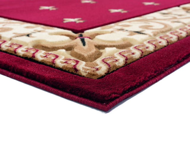 United Weavers Bristol Wington Burgundy Rug - angle view