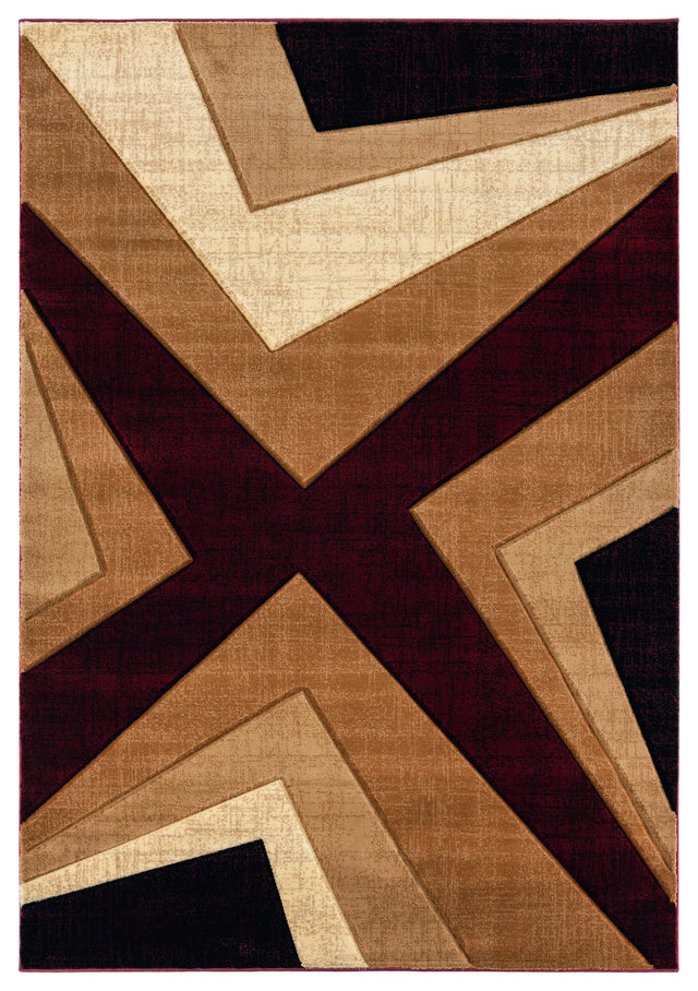 United Weavers Bristol Zine Burgundy Rug - front view