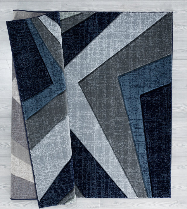 United Weavers Bristol Zine Navy Rug - backing detail