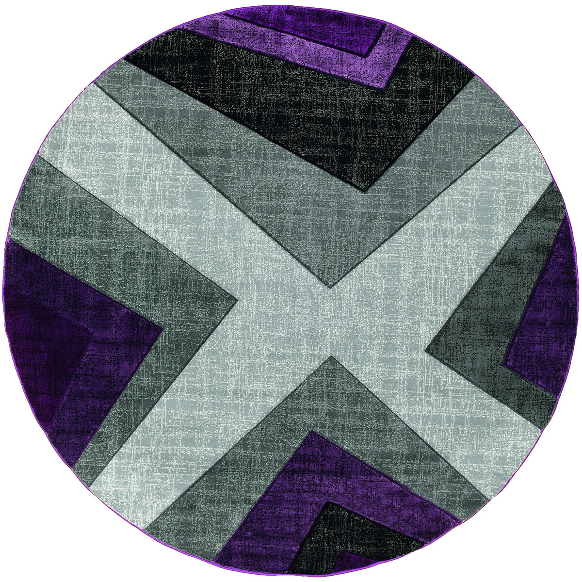 United Weavers Bristol Zine Plum Rug - round front view