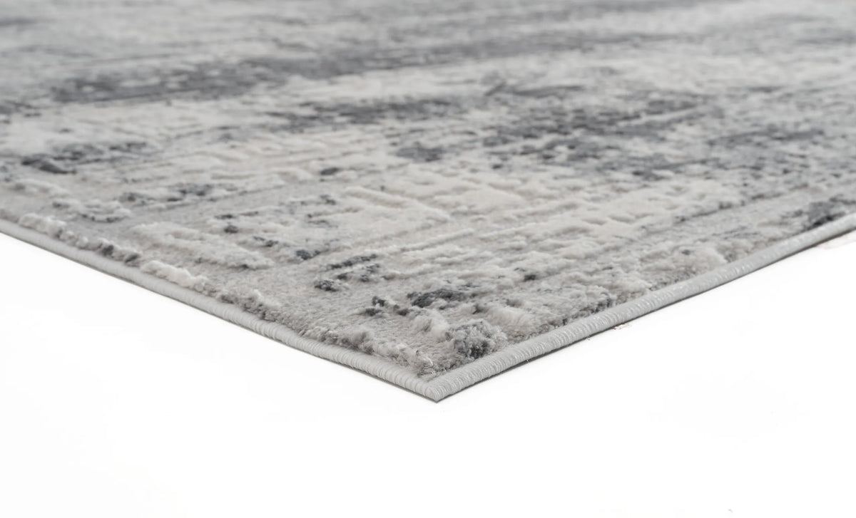 United Weavers Cascades Mazama Grey Rug - angle view