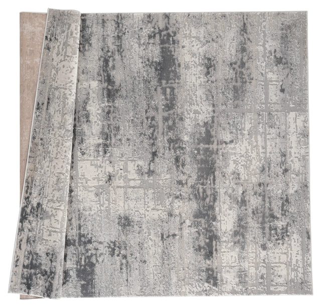United Weavers Cascades Mazama Grey Rug - backing detail