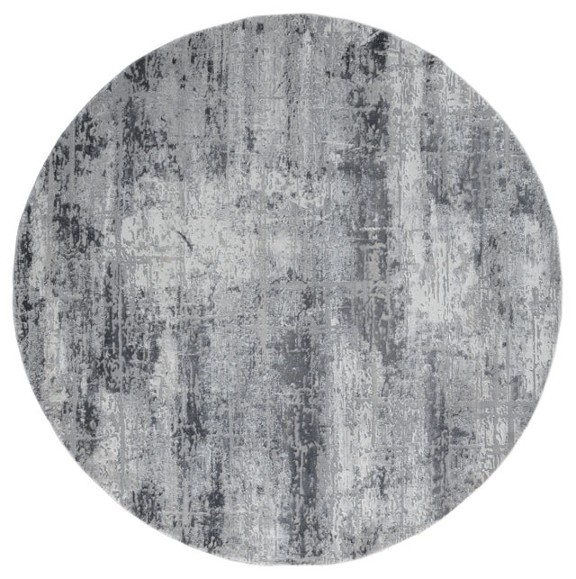 United Weavers Cascades Mazama Grey Rug - round front view