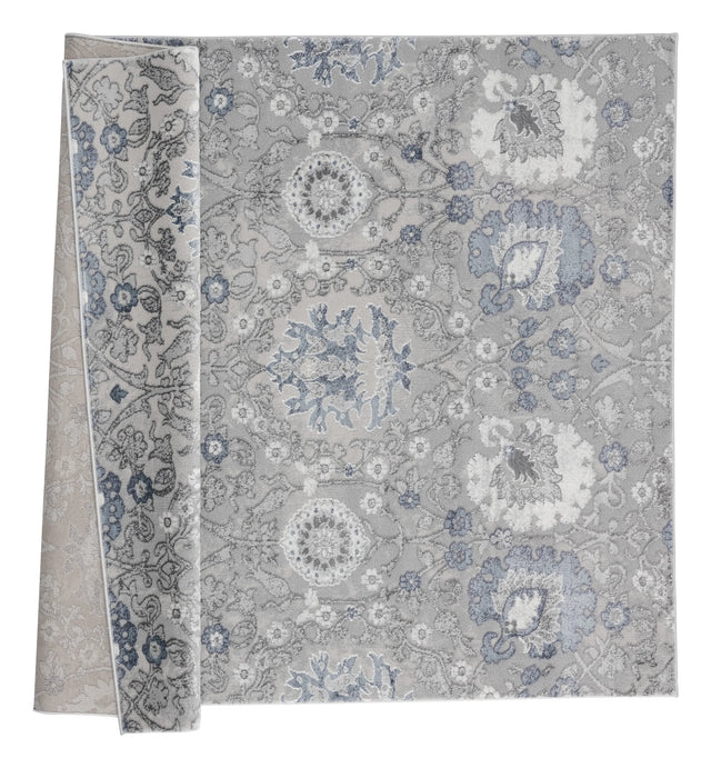United Weavers Cascades Olallie Blue Rug - backing detail