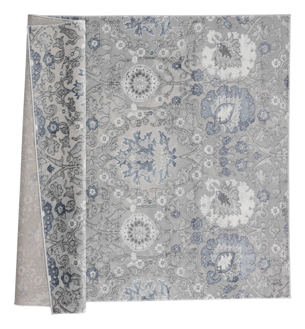 United Weavers Cascades Olallie Blue Rug - backing detail