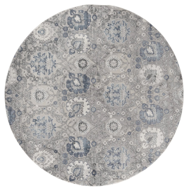 United Weavers Cascades Olallie Blue Rug - round front view