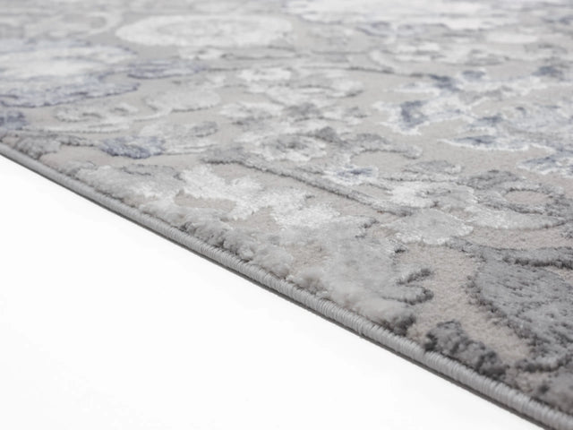 United Weavers Cascades Olallie Blue Rug - pile height detail
