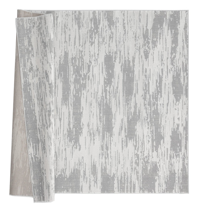 United Weavers Cascades Salish Silver Rug - backing detail