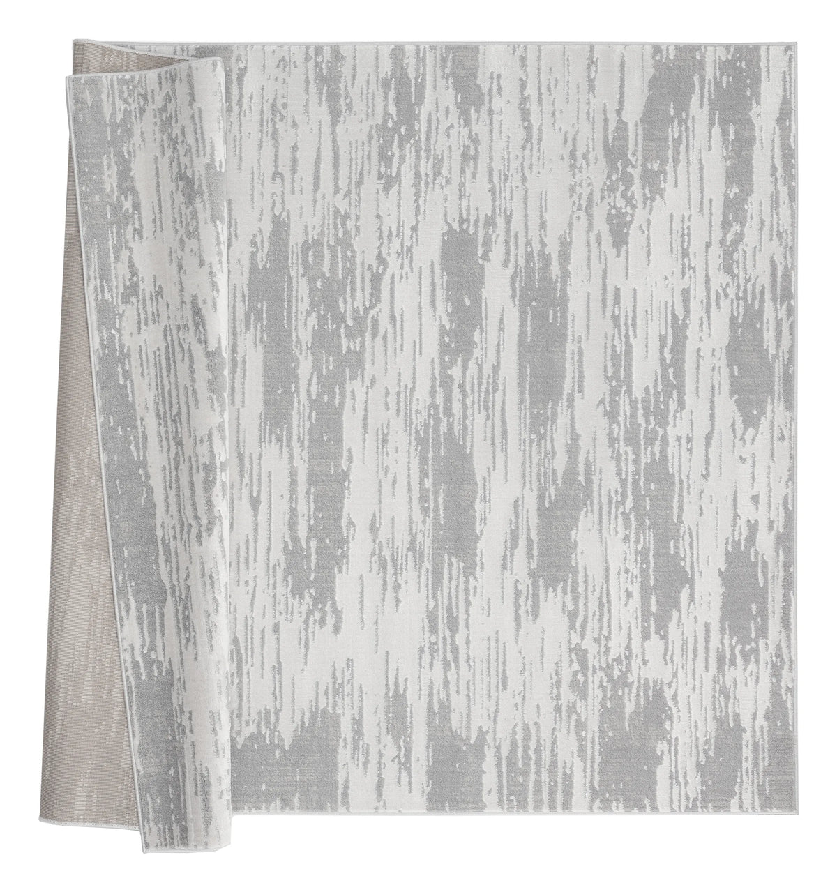 United Weavers Cascades Salish Silver Rug - backing detail