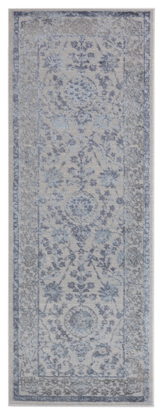 United Weavers Cascades Shasta Blue Rug - runner front view