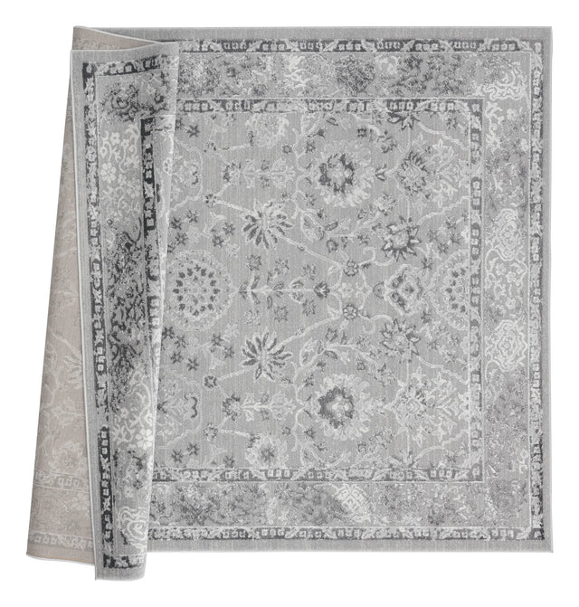 United Weavers Cascades Shasta Grey Rug - backing detail