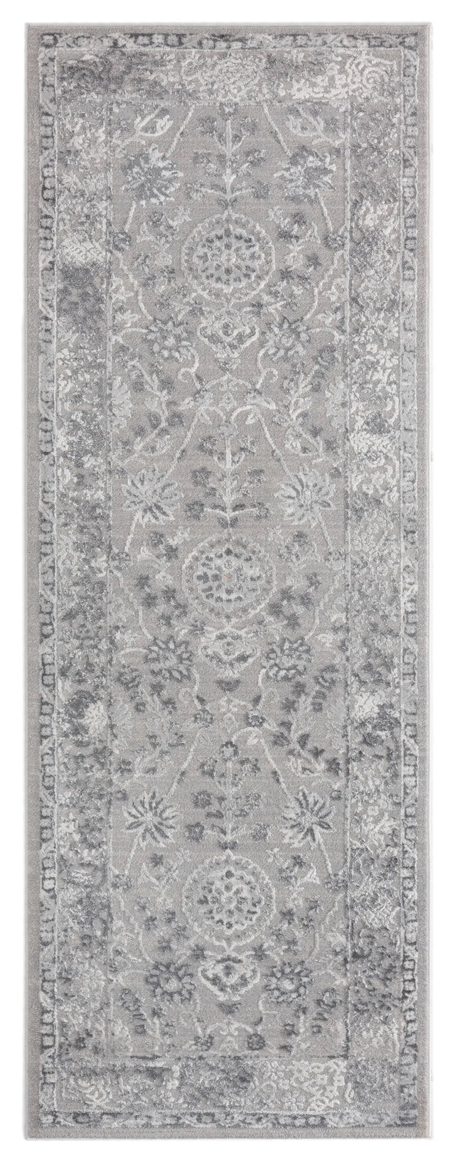United Weavers Cascades Shasta Grey Rug - runner front view