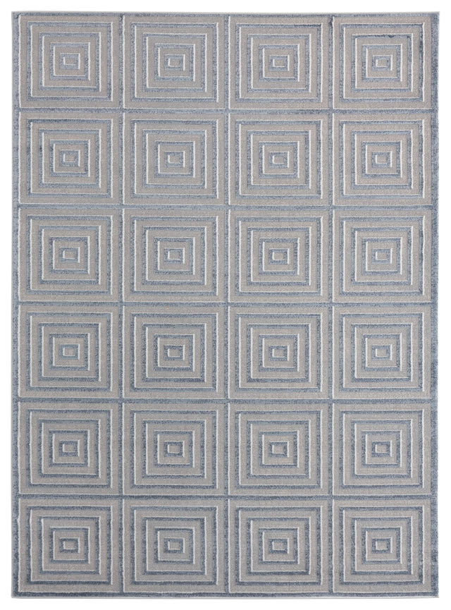 United Weavers Cascades Tehama Bluegrey Blue/Grey Rug - front view