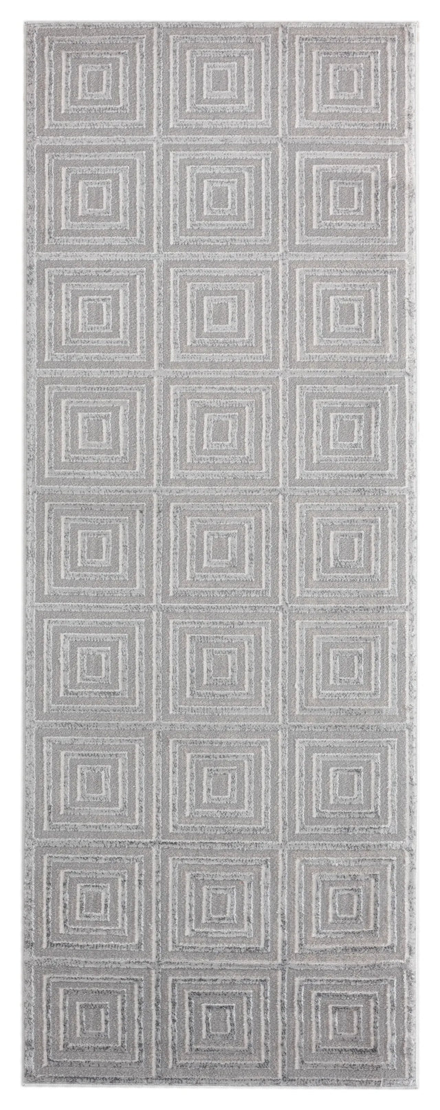 United Weavers Cascades Tehama Silver Rug - runner front view