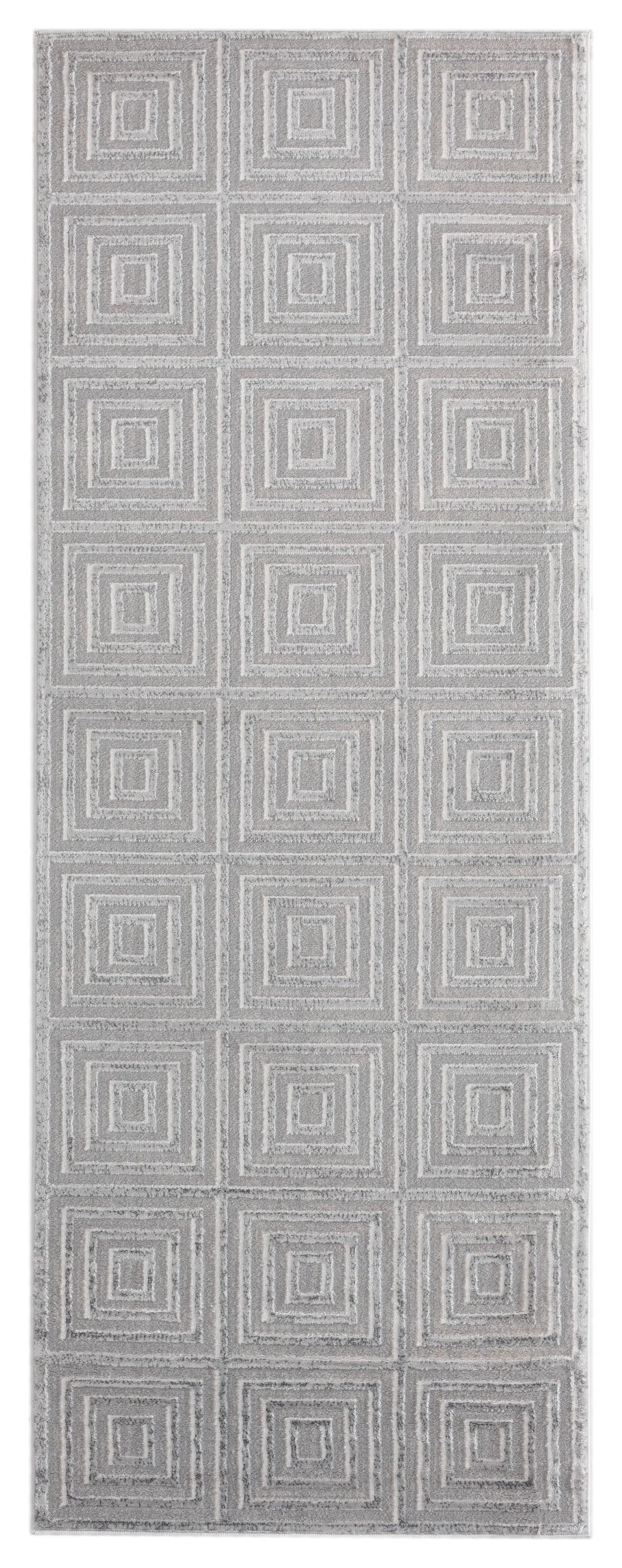 United Weavers Cascades Tehama Silver Rug - runner front view