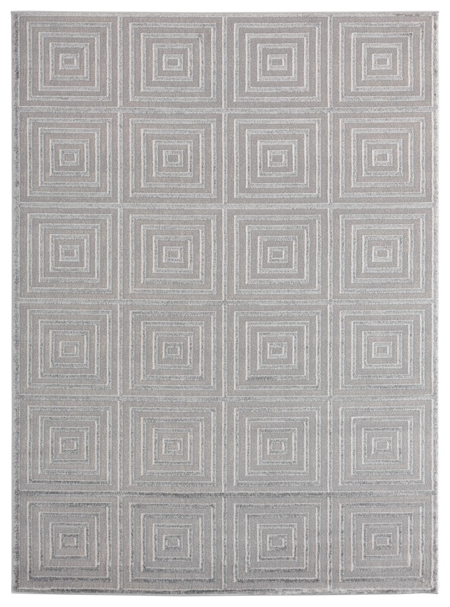 United Weavers Cascades Tehama Silver Rug - front view