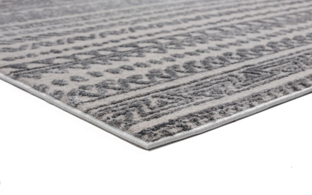 United Weavers Cascades Yamsay Grey Rug - angle view