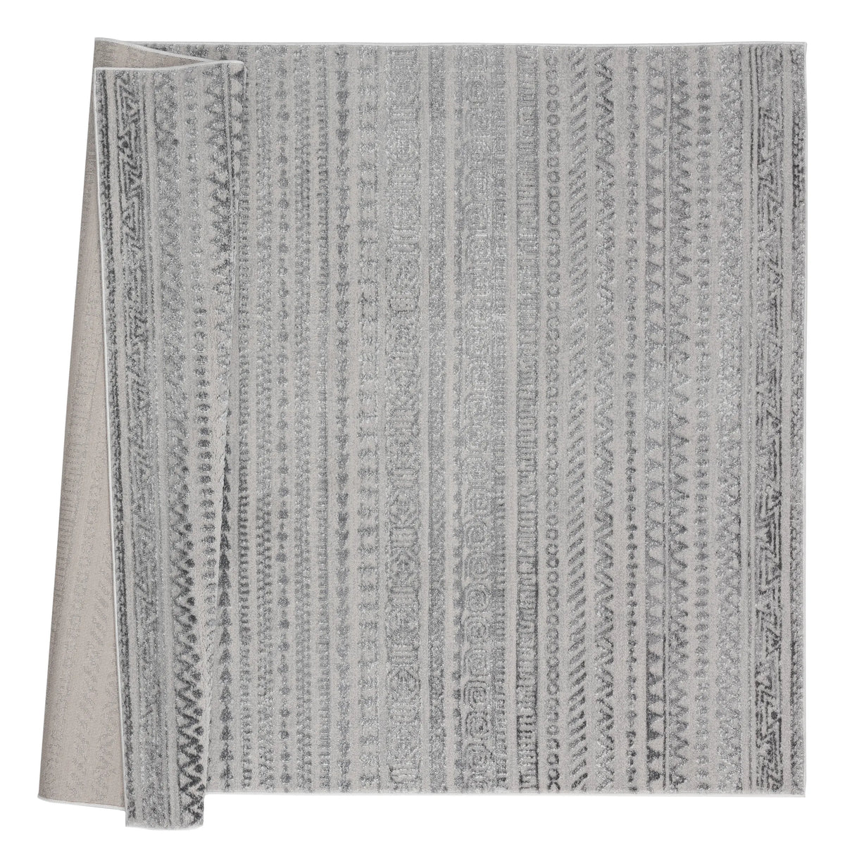 United Weavers Cascades Yamsay Grey Rug - backing detail