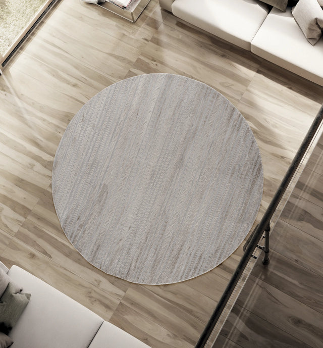 United Weavers Cascades Yamsay Wheat Rug - round room scene