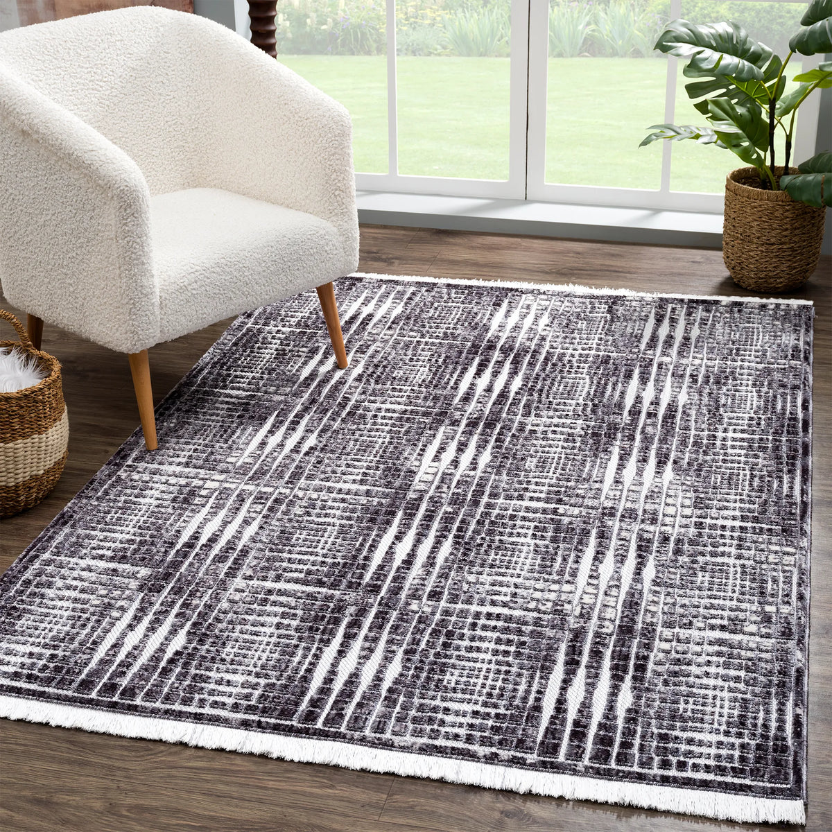 United Weavers Chelsea Islan Grey Rug - room scene