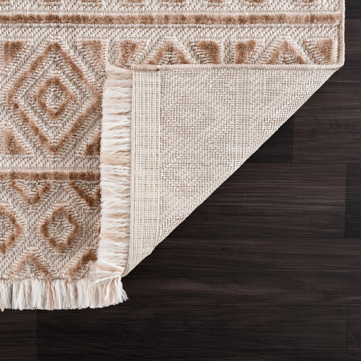 United Weavers Chelsea Kane Brown Rug - backing detail