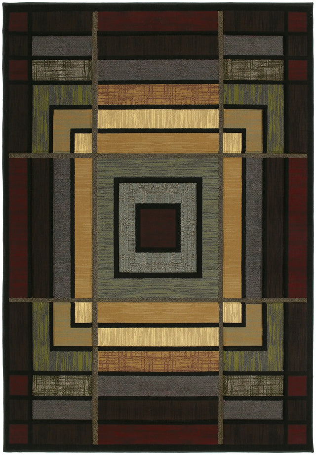 United Weavers Contours Ambience Smoke Blue Rug - front view
