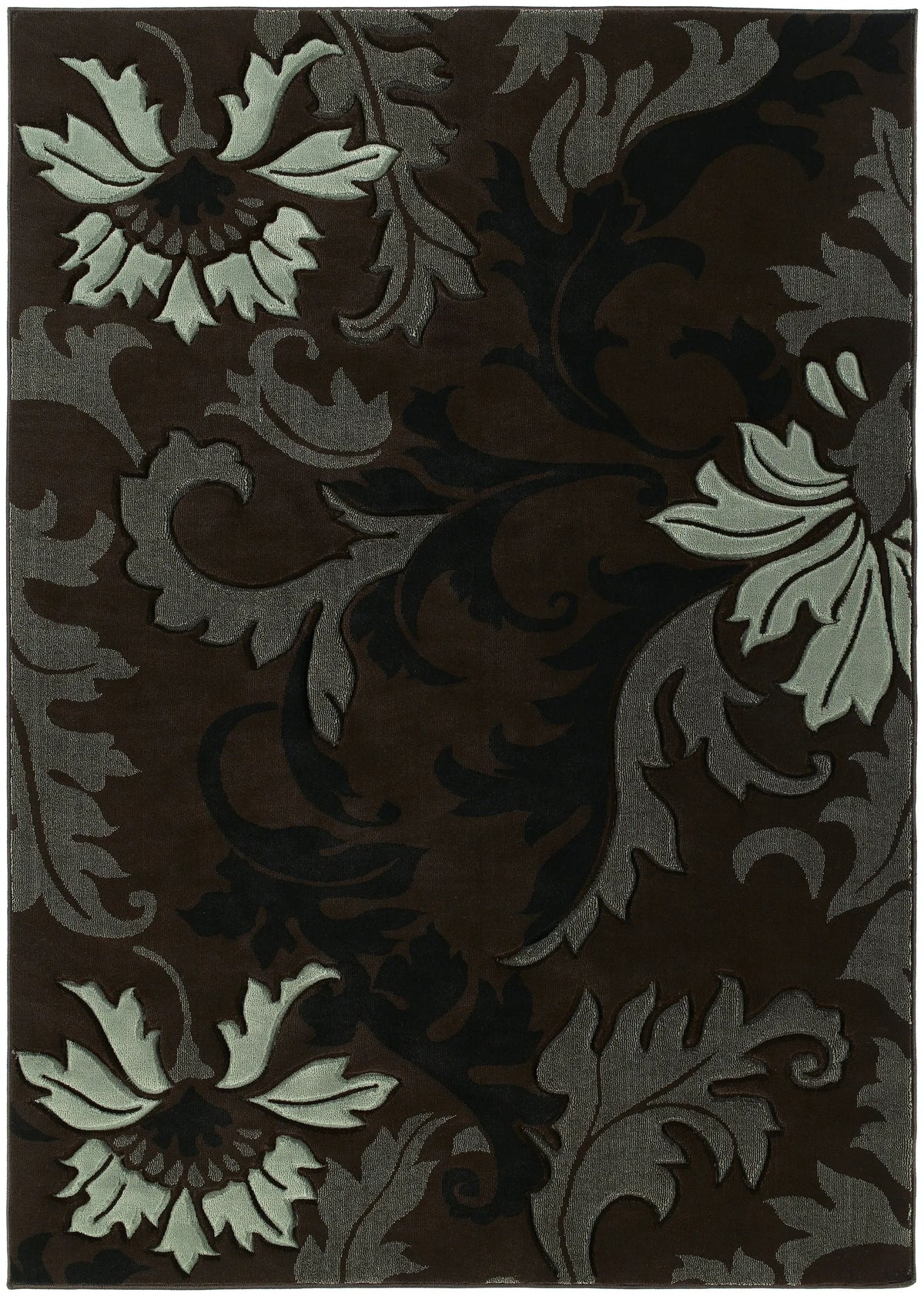United Weavers Contours Orleans Smoke Blue Rug - front view