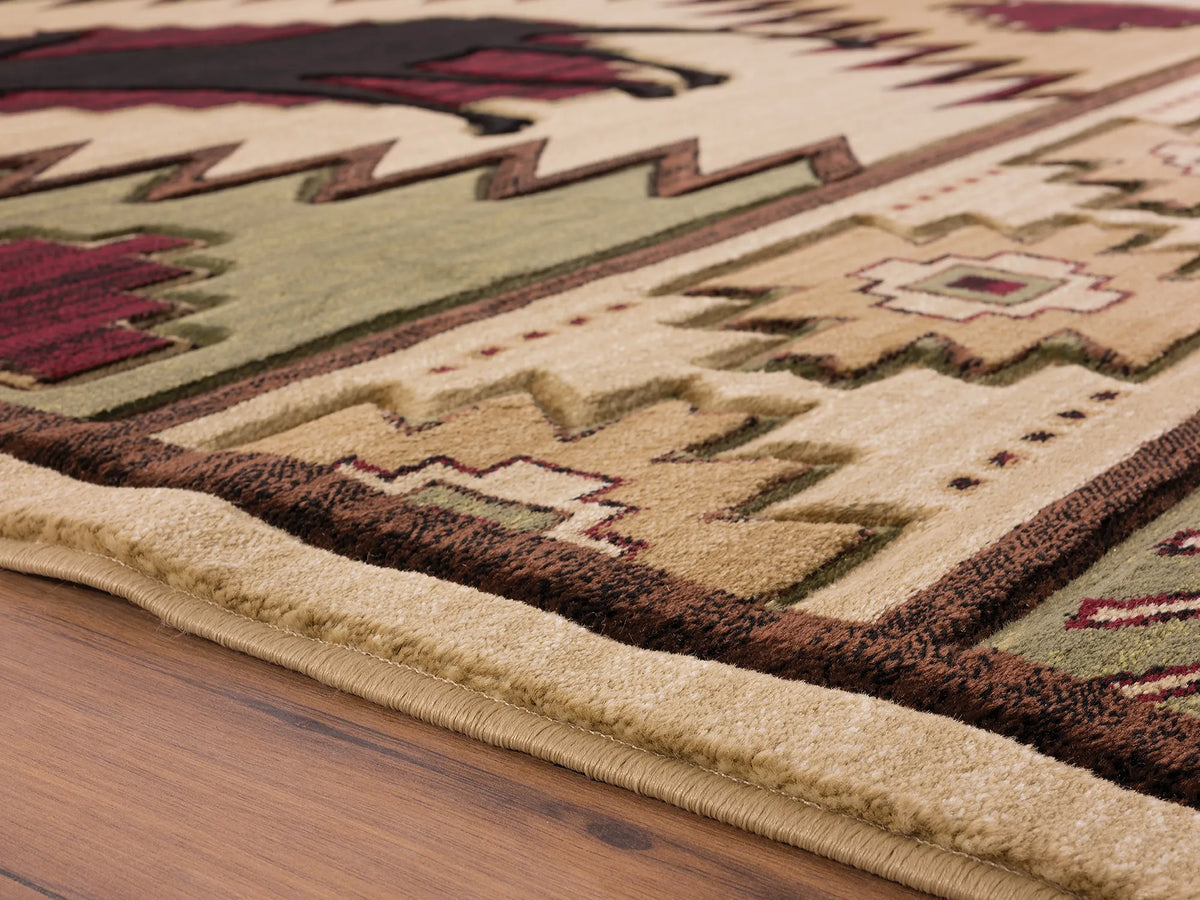United Weavers Cottage Elka Beige Rug - pile height detail