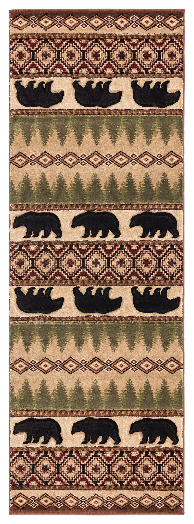 United Weavers Cottage Faywood Beige Rug - runner front view