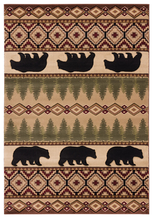 United Weavers Cottage Faywood Beige Rug - front view
