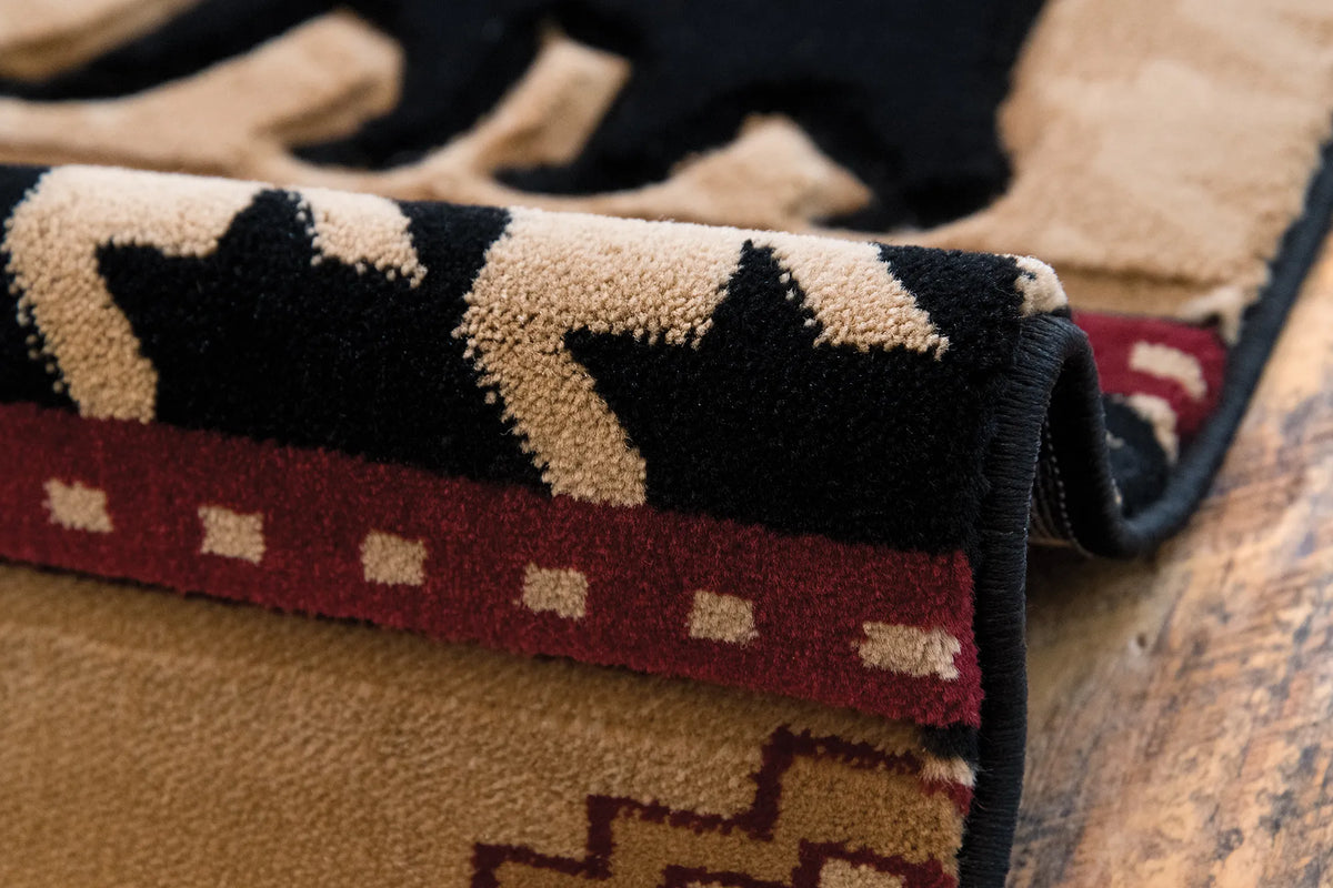 United Weavers Cottage Haven Beige Rug - side close-up detail