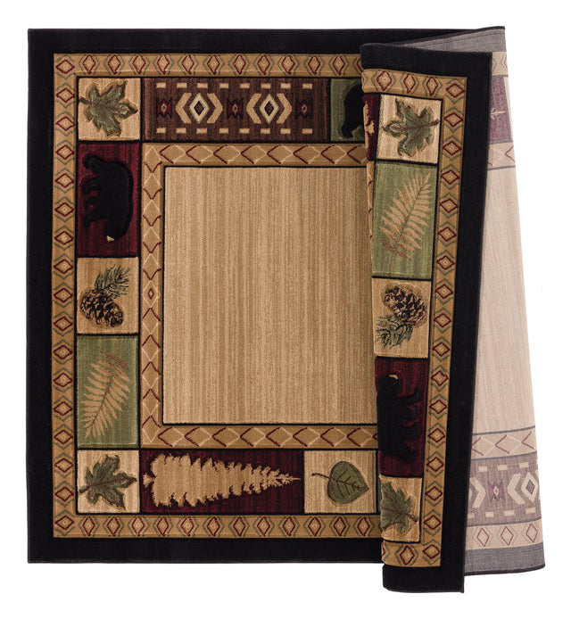 United Weavers Cottage Homestead Beige Rug - backing detail