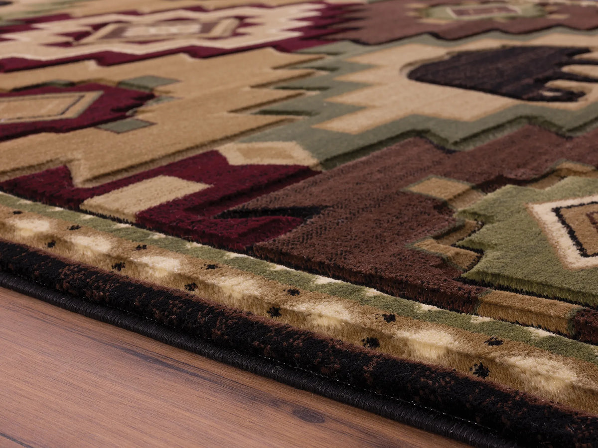 United Weavers Cottage Legacy Multi Rug - pile height detail