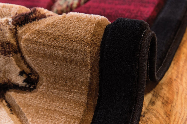 United Weavers Cottage Maddox Beige Rug - side close-up detail
