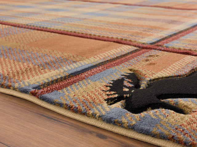 United Weavers Cottage Nomad Multi Rug - pile height detail